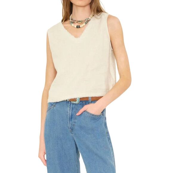 XiRENA Tops - XIRENA Zadig Sleeveless Top Size XS Beige Tan $198 Cropped Lightweight